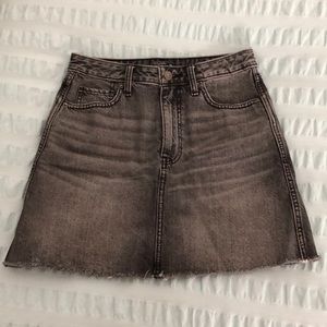 Grey/black Abercrombie denim skirt